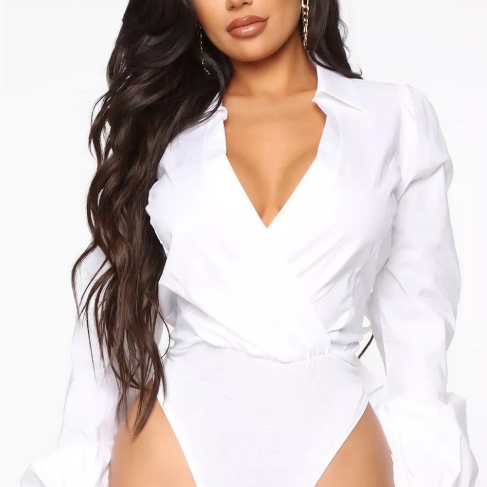 FASHION NOVA You’ve Got A Way with Me Bodysuit White 2XL